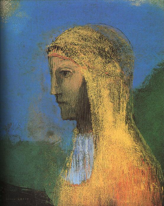 Odilon Redon The Druidess oil painting image